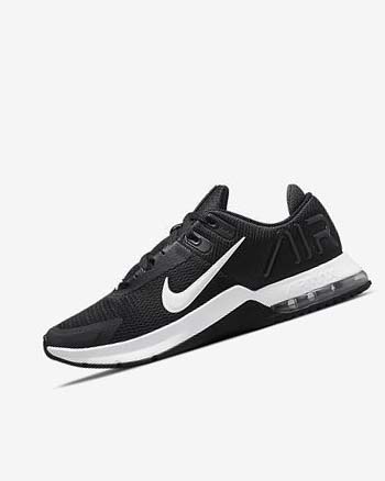 Zapatillas Deportivos Nike Air Max Alpha Trainer 4 Hombre Negras Gris Oscuro Blancas | AR5035