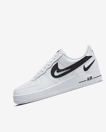 Zapatillas Nike Air Force 1 '07 Hombre Blancas Negras | AR2279