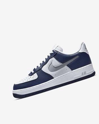 Zapatillas Nike Air Force 1 '07 LV8 Hombre Azul Marino Blancas Gris | AR5327