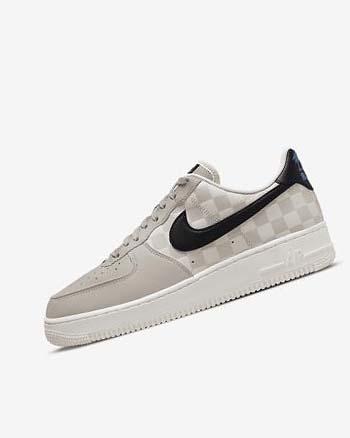 Zapatillas Nike Air Force 1 '07 QS Hombre Creme Negras Negras | AR4807