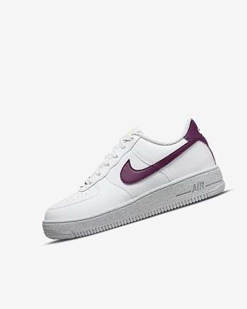 Zapatillas Nike Air Force 1 Crater Next Nature Niña Blancas Plateadas | AR1124