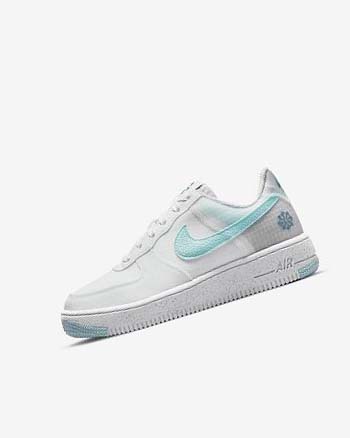 Zapatillas Nike Air Force 1 Crater Niña Blancas Azules | AR4693