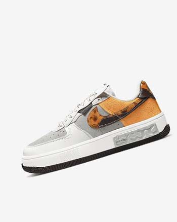 Zapatillas Nike Air Force 1 Fontanka Mujer Marrones Beige Claro Amarillo Oscuro | AR2492