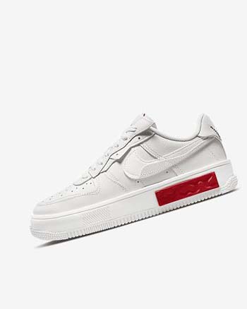 Zapatillas Nike Air Force 1 Fontanka Mujer Blancas Rojas | AR3216