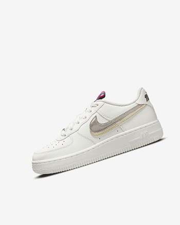 Zapatillas Nike Air Force 1 LV8 Niña Blancas Rosas Metal Azules Gris | AR4812