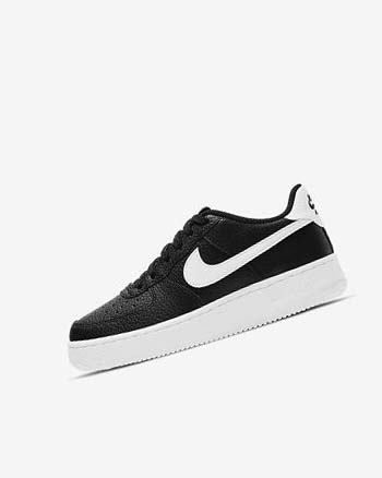 Zapatillas Nike Air Force 1 Niña Negras Blancas | AR2957