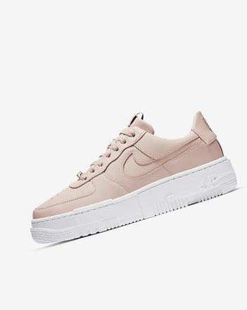 Zapatillas Nike Air Force 1 Pixel Mujer Beige Negras Blancas Beige | AR2562