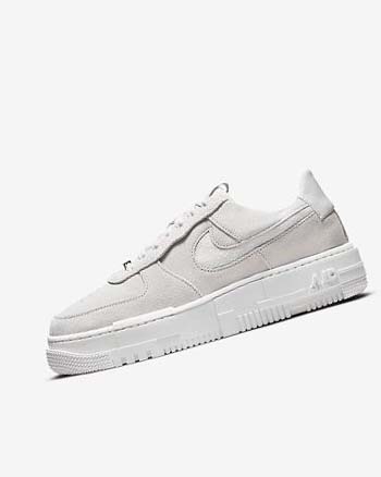 Zapatillas Nike Air Force 1 Pixel Mujer Blancas Beige Claro Rosas | AR2825