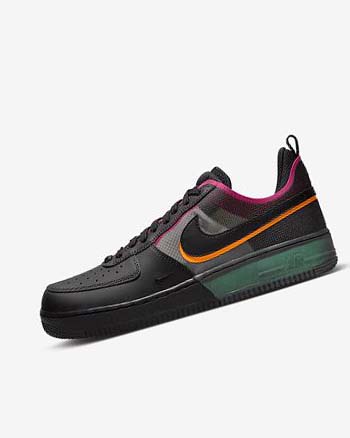 Zapatillas Nike Air Force 1 React Hombre Negras Naranjas Rosas Negras | AR1136