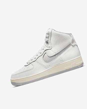 Zapatillas Nike Air Force 1 Sculpt Mujer Blancas Blancas Plateadas | AR2688