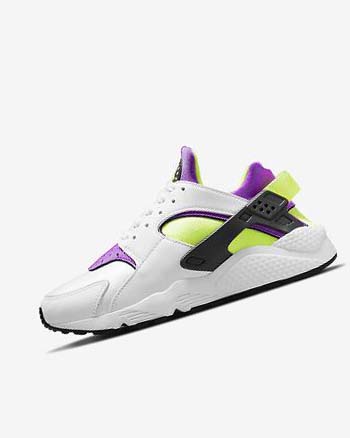 Zapatillas Nike Air Huarache Mujer Blancas Negras Amarillo | AR3257