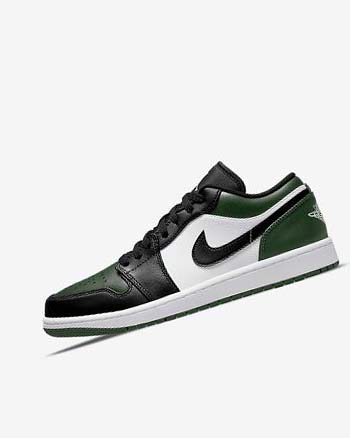 Zapatillas Nike Air Jordan 1 Low Hombre Verde Blancas Negras | AR5039