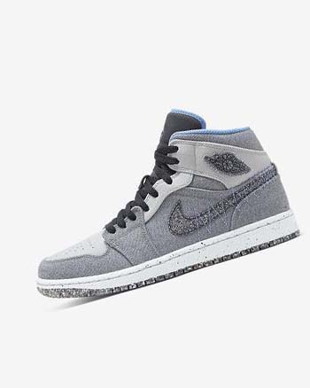 Zapatillas Nike Air Jordan 1 Mid SE Hombre Gris Negras Azules Azules | AR2660