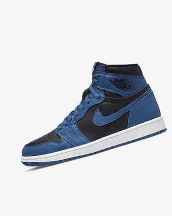 Zapatillas Nike Air Jordan 1 Retro High OG Hombre Azules Oscuro Blancas Negras | AR4494