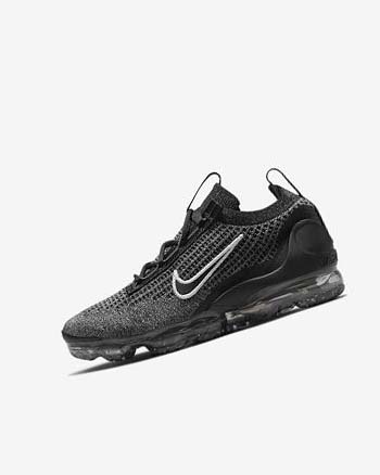 Zapatillas Nike Air VaporMax 2021 FK Niña Negras Blancas Gris Oscuro Negras | AR2509