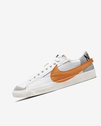 Zapatillas Nike Blazer Low '77 Jumbo Hombre Blancas Gris Naranjas | AR2625