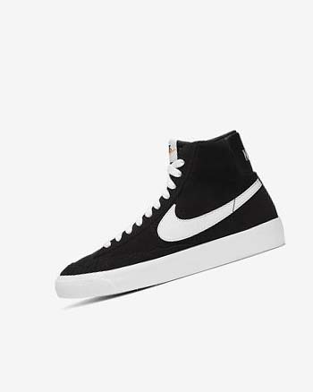 Zapatillas Nike Blazer Mid '77 Gamuza Niño Negras Naranjas Blancas | AR2703