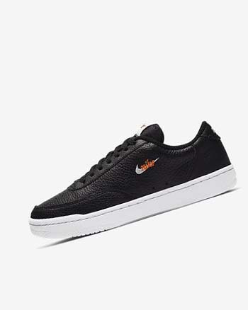 Zapatillas Nike Court Vintage Premium Mujer Negras Naranjas Blancas | AR2480