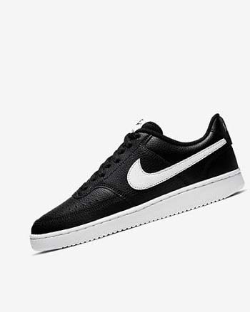 Zapatillas Nike Court Vision Low Mujer Negras Blancas | AR5490