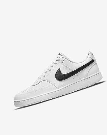 Zapatillas Nike Court Vision Low Next Nature Mujer Blancas Blancas Negras | AR4548