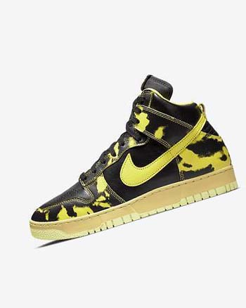 Zapatillas Nike Dunk High 1985 SP Hombre Negras Doradas Amarillo | AR5029