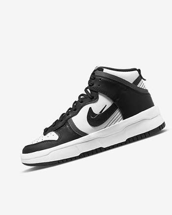 Zapatillas Nike Dunk High Up Mujer Blancas Gris Oscuro Negras | AR4556