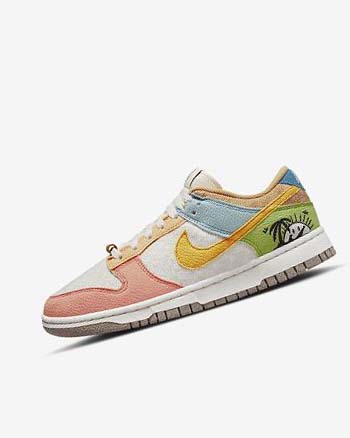 Zapatillas Nike Dunk Low SE Mujer Azules Doradas | AR5365