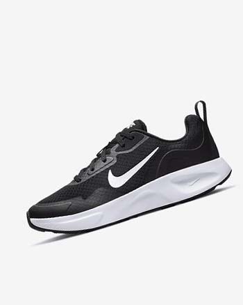 Zapatillas Nike Wearallday Mujer Negras Blancas | AR1169