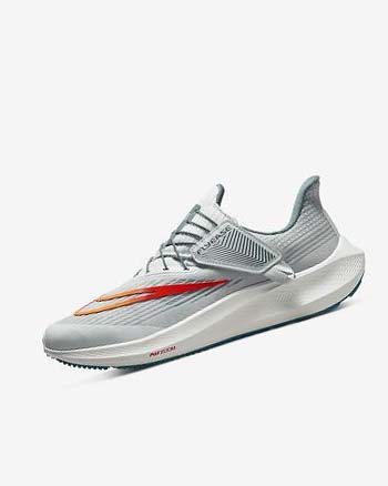 Zapatillas Running Nike Air Zoom Pegasus 39 FlyEase Hombre Plateadas Naranjas | AR2833