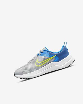 Zapatillas Running Nike Downshifter 12 Niño Gris Azules Gris Azul Marino Gris | AR2612