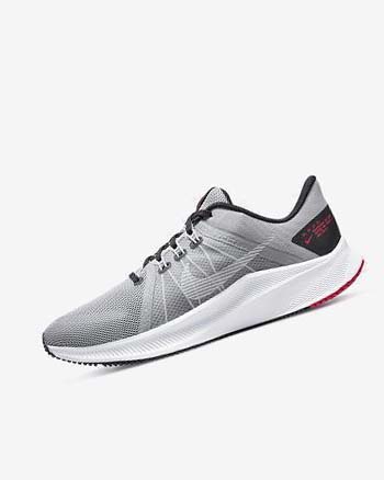 Zapatillas Running Nike Quest 4 Hombre Gris Claro Negras Rojas Blancas | AR3280