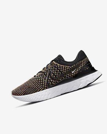 Zapatillas Running Nike React Infinity Run Flyknit 3 Hombre Negras Azules Rosas Blancas | AR3161