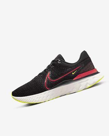 Zapatillas Running Nike React Infinity Run Flyknit 3 Hombre Negras Rojas Rojas | AR4978