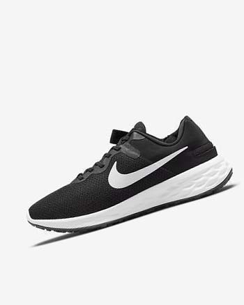 Zapatillas Running Nike Revolution 6 FlyEase Next Nature Hombre Negras Gris Blancas | AR2495