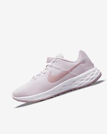 Zapatillas Running Nike Revolution 6 FlyEase Next Nature Mujer Moradas Claro Blancas | AR2906