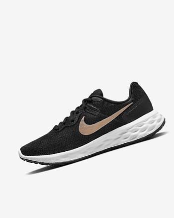 Zapatillas Running Nike Revolution 6 Next Nature Mujer Negras Blancas Metal Cobra | AR5583