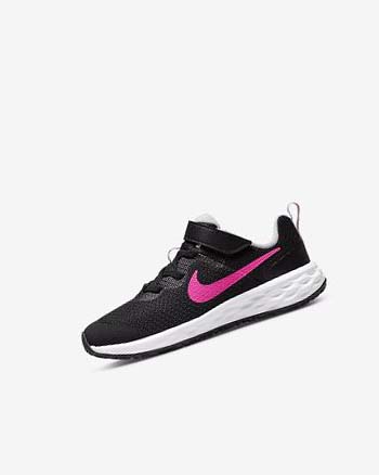 Zapatillas Running Nike Revolution 6 Niño Negras Rosas Rosas | AR2391