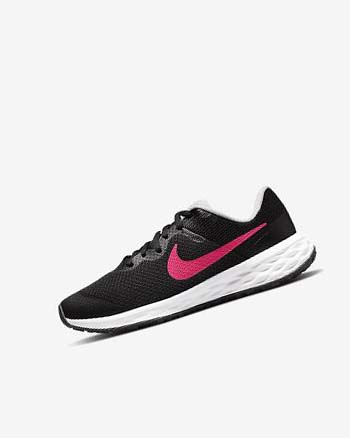 Zapatillas Running Nike Revolution 6 Niña Negras Rosas Rosas | AR2539