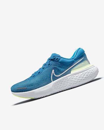 Zapatillas Running Nike ZoomX Invincible Run Flyknit Hombre Azules Blancas | AR3114