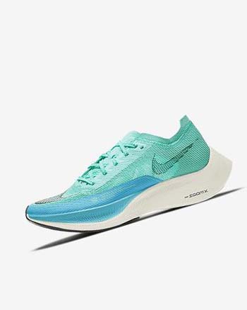 Zapatillas Running Nike ZoomX Vaporfly Next% 2 Mujer Verde Azules Blancas Negras | AR2577