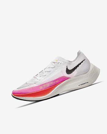 Zapatillas Running Nike ZoomX Vaporfly Next% 2 Hombre Blancas Rosas Negras | AR4801