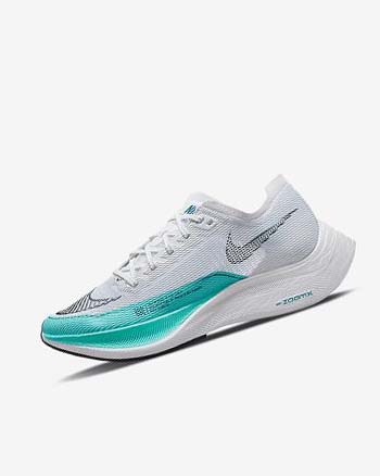 Zapatillas Running Nike ZoomX Vaporfly Next% 2 Mujer Blancas Verde Turquesa Negras | AR4947