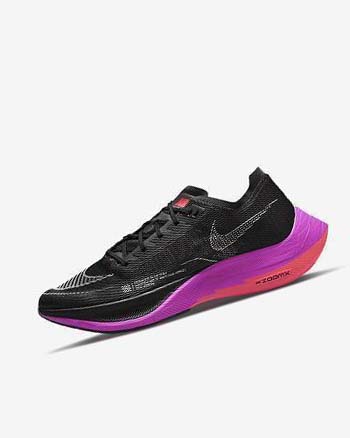 Zapatillas Running Nike ZoomX Vaporfly Next% 2 Hombre Negras Moradas Rojas | AR5394