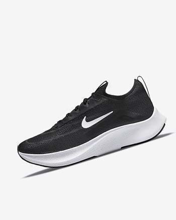 Zapatillas Running Nike Zoom Fly 4 Hombre Negras Blancas | AR3121