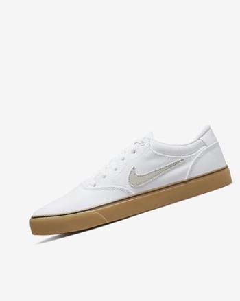 Zapatillas Skate Nike SB Chron 2 Lona Hombre Blancas Blancas Marrones Claro Beige Claro | AR2893