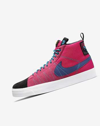 Zapatillas Skate Nike SB Zoom Blazer Mid PRM Mujer Rosas Azules Azul Real Oscuro Azules | AR3061