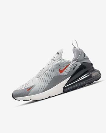 Zapatos Casuales Nike Air Max 270 Hombre Gris Gris Naranjas | AR1106