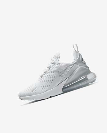 Zapatos Casuales Nike Air Max 270 Niño Blancas Metal Plateadas Blancas | AR5512