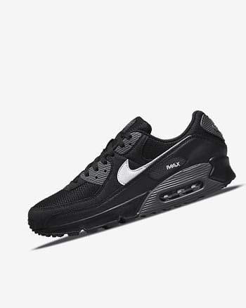 Zapatos Casuales Nike Air Max 90 Hombre Negras Gris Blancas | AR3190