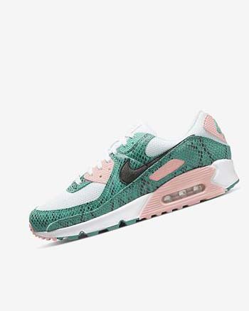 Zapatos Casuales Nike Air Max 90 Hombre Turquesa Blancas Coral Negras | AR4821